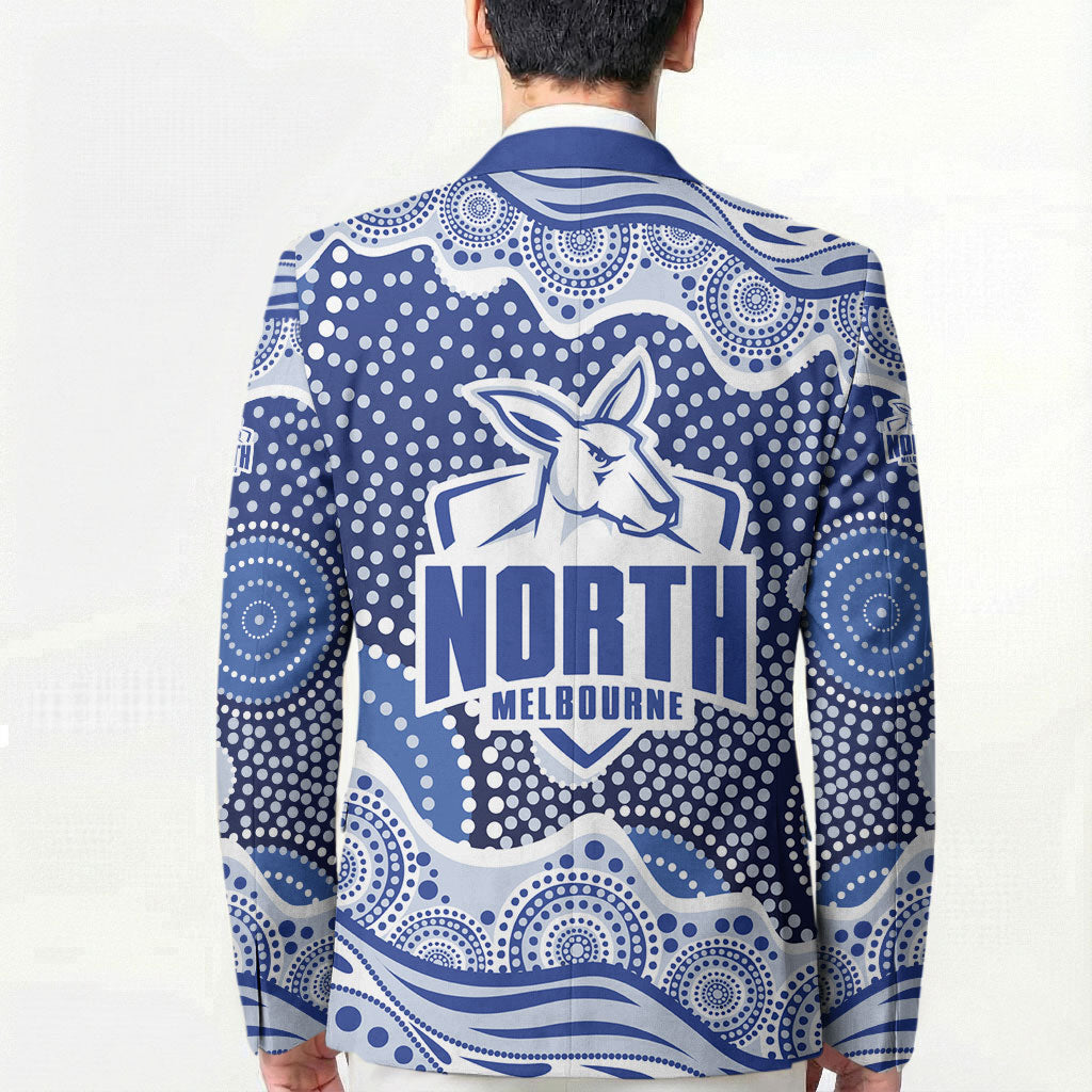 North Melbourne Kangaroos Blazer Aboriginal Dot Pattern - Football Mascot Heritage Pride