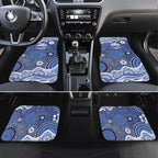 North Melbourne Kangaroos Car Mats Aboriginal Dot Pattern - Football Mascot Heritage Pride