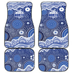 North Melbourne Kangaroos Car Mats Aboriginal Dot Pattern - Football Mascot Heritage Pride