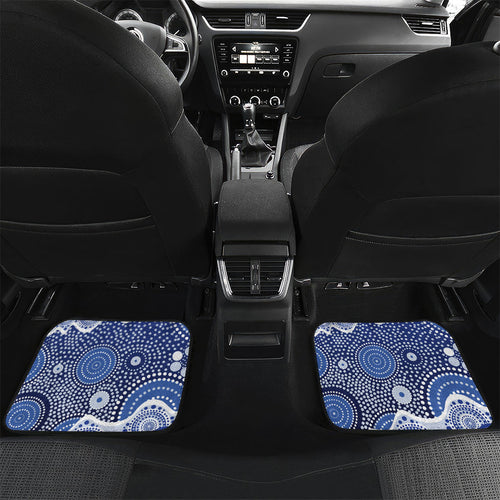 North Melbourne Kangaroos Car Mats Aboriginal Dot Pattern - Football Mascot Heritage Pride