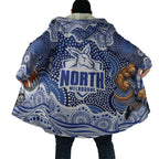 North Melbourne Kangaroos Cloak Aboriginal Dot Pattern - Football Mascot Heritage Pride