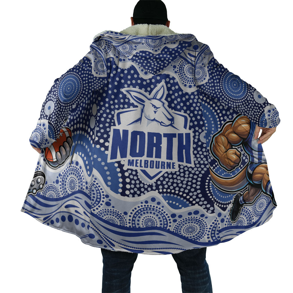 North Melbourne Kangaroos Cloak Aboriginal Dot Pattern - Football Mascot Heritage Pride