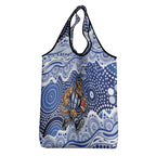 North Melbourne Kangaroos Grocery Bag Aboriginal Dot Pattern - Football Mascot Heritage Pride
