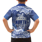 North Melbourne Kangaroos Hawaiian Shirt Aboriginal Dot Pattern - Football Mascot Heritage Pride