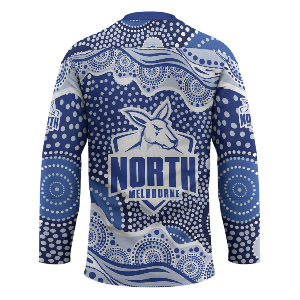 North Melbourne Kangaroos Hockey Jersey Aboriginal Dot Pattern - Football Mascot Heritage Pride