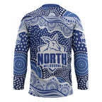 North Melbourne Kangaroos Hockey Jersey Aboriginal Dot Pattern - Football Mascot Heritage Pride