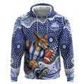 North Melbourne Kangaroos Hoodie Aboriginal Dot Pattern - Football Mascot Heritage Pride