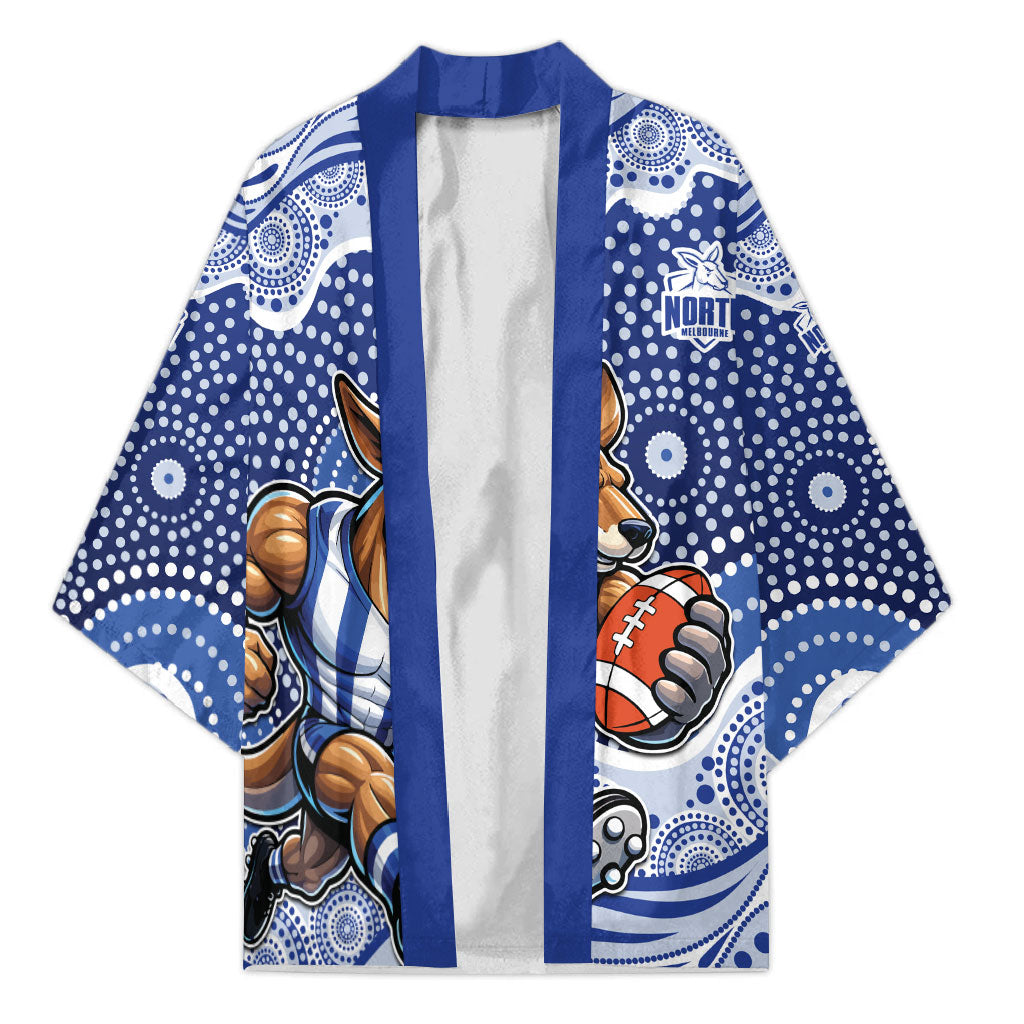 North Melbourne Kangaroos Kimono Aboriginal Dot Pattern - Football Mascot Heritage Pride