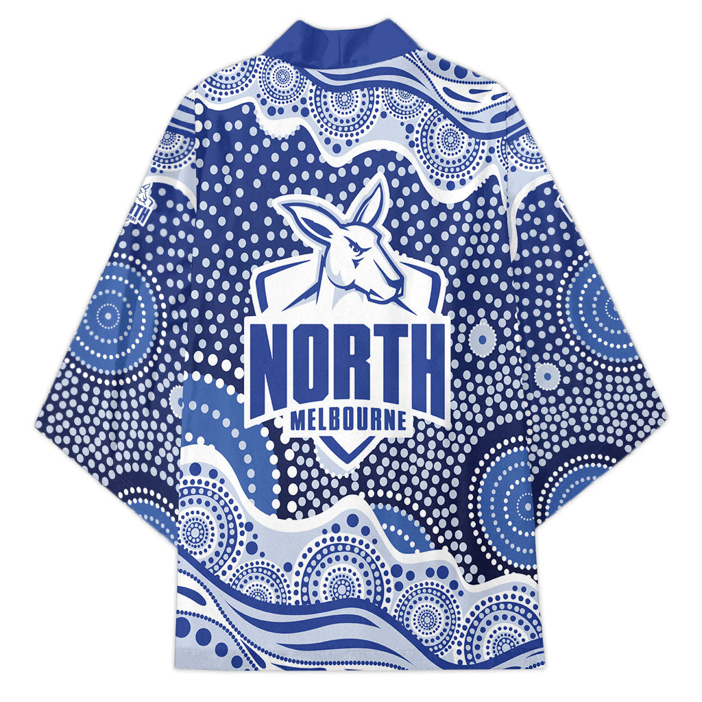 North Melbourne Kangaroos Kimono Aboriginal Dot Pattern - Football Mascot Heritage Pride