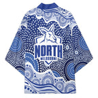 North Melbourne Kangaroos Kimono Aboriginal Dot Pattern - Football Mascot Heritage Pride