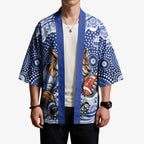 North Melbourne Kangaroos Kimono Aboriginal Dot Pattern - Football Mascot Heritage Pride