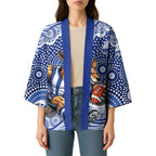 North Melbourne Kangaroos Kimono Aboriginal Dot Pattern - Football Mascot Heritage Pride