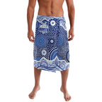 North Melbourne Kangaroos Lavalava Aboriginal Dot Pattern - Football Mascot Heritage Pride