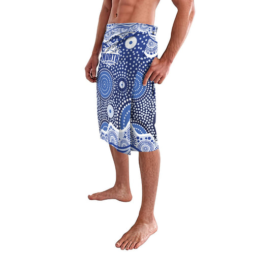 North Melbourne Kangaroos Lavalava Aboriginal Dot Pattern - Football Mascot Heritage Pride
