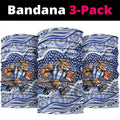 North Melbourne Kangaroos Neck Gaiter Aboriginal Dot Pattern - Football Mascot Heritage Pride