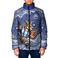 North Melbourne Kangaroos Padded Jacket Aboriginal Dot Pattern - Football Mascot Heritage Pride