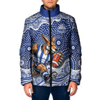 North Melbourne Kangaroos Padded Jacket Aboriginal Dot Pattern - Football Mascot Heritage Pride