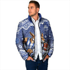 North Melbourne Kangaroos Padded Jacket Aboriginal Dot Pattern - Football Mascot Heritage Pride