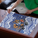 North Melbourne Kangaroos Puzzle Aboriginal Dot Pattern - Football Mascot Heritage Pride