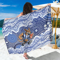 North Melbourne Kangaroos Sarong Aboriginal Dot Pattern - Football Mascot Heritage Pride