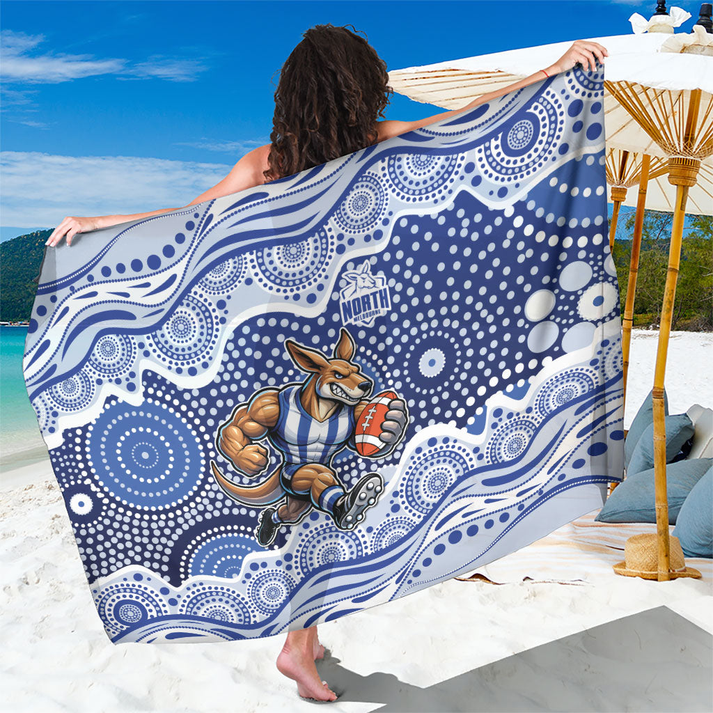 North Melbourne Kangaroos Sarong Aboriginal Dot Pattern - Football Mascot Heritage Pride