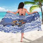 North Melbourne Kangaroos Sarong Aboriginal Dot Pattern - Football Mascot Heritage Pride