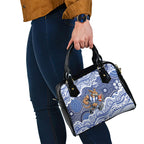 North Melbourne Kangaroos Shoulder Handbag Aboriginal Dot Pattern - Football Mascot Heritage Pride