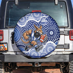 North Melbourne Kangaroos Spare Tire Cover Aboriginal Dot Pattern - Football Mascot Heritage Pride