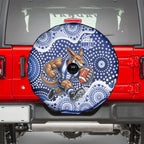 North Melbourne Kangaroos Spare Tire Cover Aboriginal Dot Pattern - Football Mascot Heritage Pride