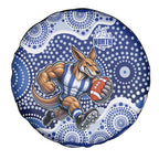 North Melbourne Kangaroos Spare Tire Cover Aboriginal Dot Pattern - Football Mascot Heritage Pride