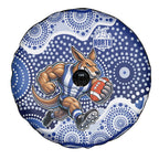 North Melbourne Kangaroos Spare Tire Cover Aboriginal Dot Pattern - Football Mascot Heritage Pride
