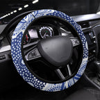 North Melbourne Kangaroos Steering Wheel Cover Aboriginal Dot Pattern - Football Mascot Heritage Pride