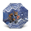 North Melbourne Kangaroos Umbrella Aboriginal Dot Pattern - Football Mascot Heritage Pride