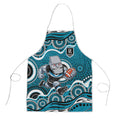 Port Adelaide Power Apron Aboriginal Dot Pattern - Football Mascot Heritage Pride