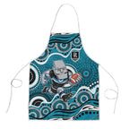 Port Adelaide Power Apron Aboriginal Dot Pattern - Football Mascot Heritage Pride