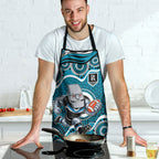 Port Adelaide Power Apron Aboriginal Dot Pattern - Football Mascot Heritage Pride