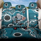 Port Adelaide Power Back Car Seat Cover Aboriginal Dot Pattern - Football Mascot Heritage Pride