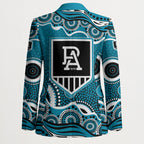 Port Adelaide Power Blazer Aboriginal Dot Pattern - Football Mascot Heritage Pride