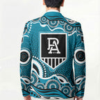 Port Adelaide Power Blazer Aboriginal Dot Pattern - Football Mascot Heritage Pride