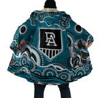 Port Adelaide Power Cloak Aboriginal Dot Pattern - Football Mascot Heritage Pride