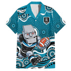 Port Adelaide Power Hawaiian Shirt Aboriginal Dot Pattern - Football Mascot Heritage Pride