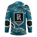 Port Adelaide Power Hockey Jersey Aboriginal Dot Pattern - Football Mascot Heritage Pride