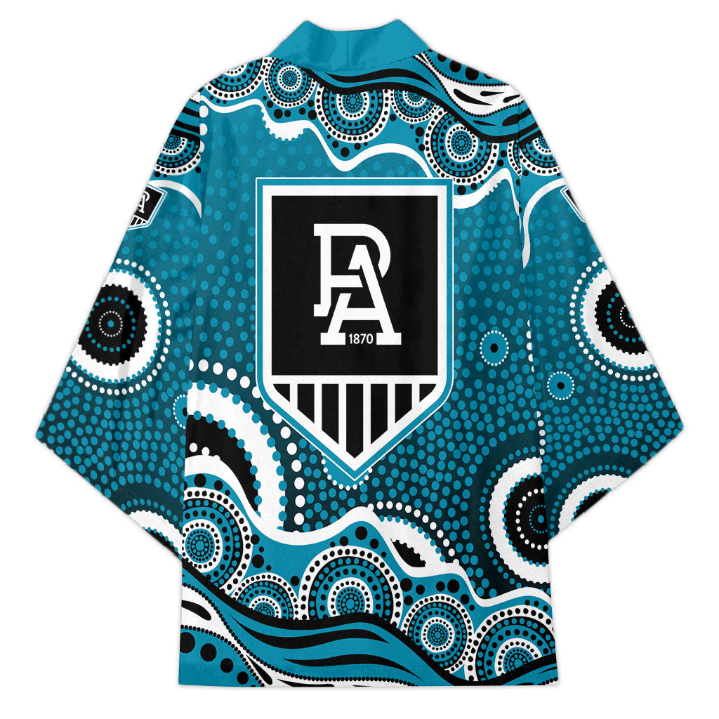 Port Adelaide Power Kimono Aboriginal Dot Pattern - Football Mascot Heritage Pride