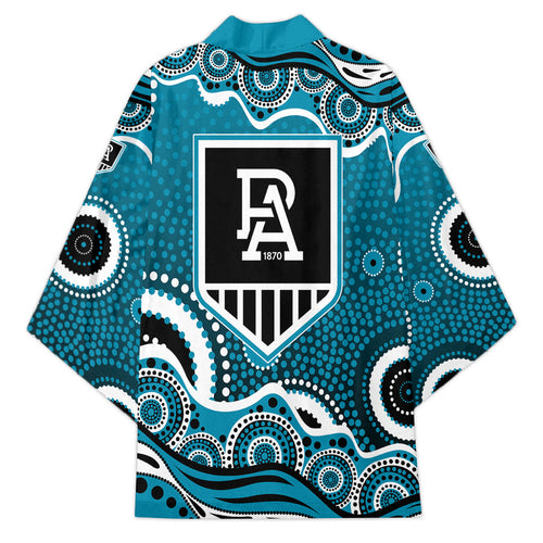 Port Adelaide Power Kimono Aboriginal Dot Pattern - Football Mascot Heritage Pride