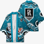 Port Adelaide Power Kimono Aboriginal Dot Pattern - Football Mascot Heritage Pride