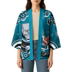 Port Adelaide Power Kimono Aboriginal Dot Pattern - Football Mascot Heritage Pride