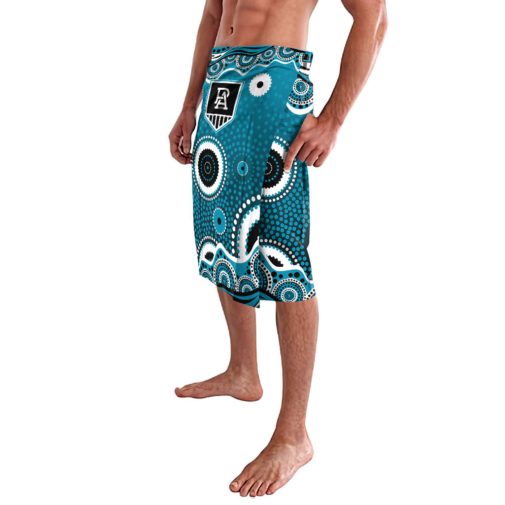Port Adelaide Power Lavalava Aboriginal Dot Pattern - Football Mascot Heritage Pride