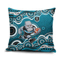 Port Adelaide Power Pillow Cover Aboriginal Dot Pattern - Football Mascot Heritage Pride