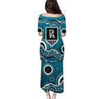 Port Adelaide Power Puletasi Aboriginal Dot Pattern - Football Mascot Heritage Pride