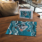 Port Adelaide Power Puzzle Aboriginal Dot Pattern - Football Mascot Heritage Pride